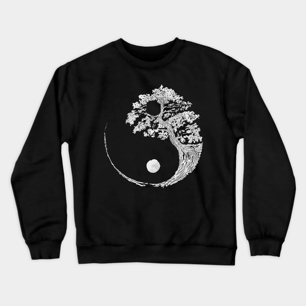 yin yang Crewneck Sweatshirt by PaperHead